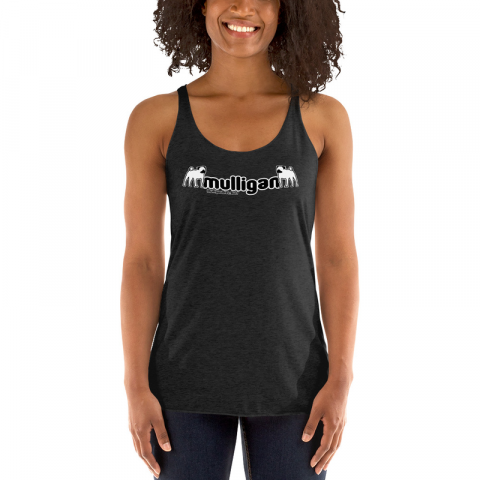 Mulligan Racerback Tank - Vintage black